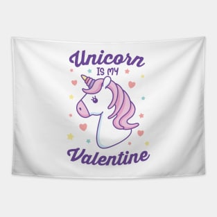 Unicorn is my Valentine Tapestry