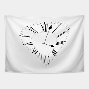 Wobbly simple classic clock Tapestry