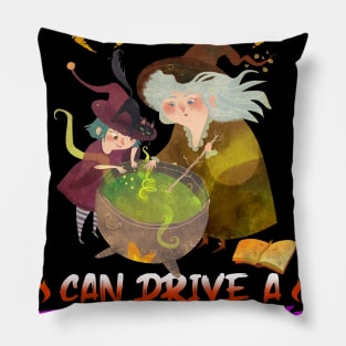 This Mom Can Drive A Stick Funny Halloween Pillow