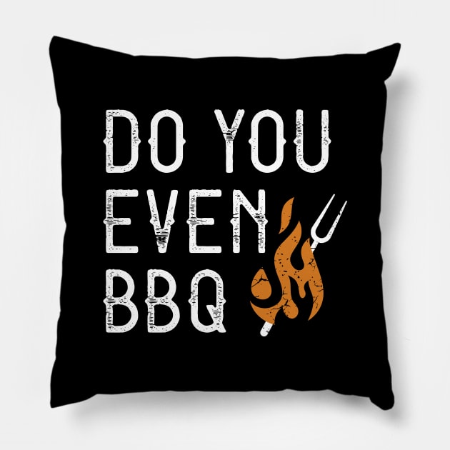 Do You Even BBQ Pillow by Cherrific