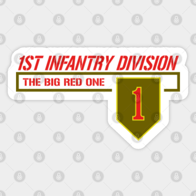 Us Army 1st Infantry Division 1st Infantry Division Sticker Teepublic