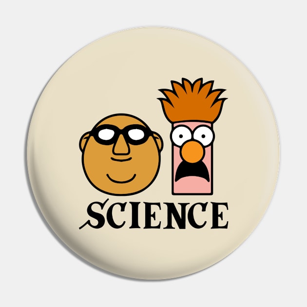 Science - Bunsen And Beaker Pin by thriftjd