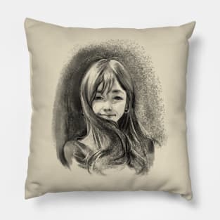 Girl portrait Pillow