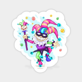 Cheerful cartoon joker Magnet