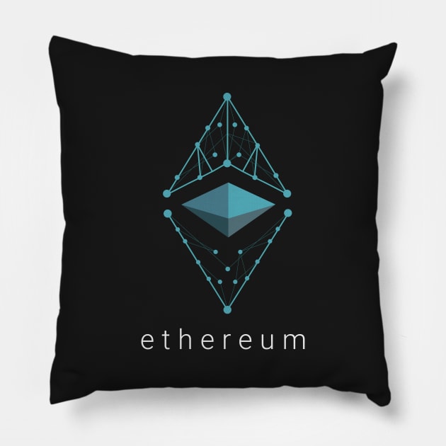 Ethereum Classic Blockchain Pillow by mangobanana