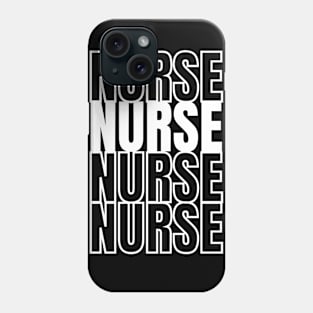 Nurse text pattern Phone Case