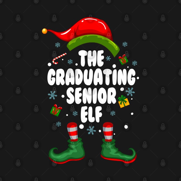 Graduating Senior Elf Matching Family Christmas Party Pajama by dounjdesigner