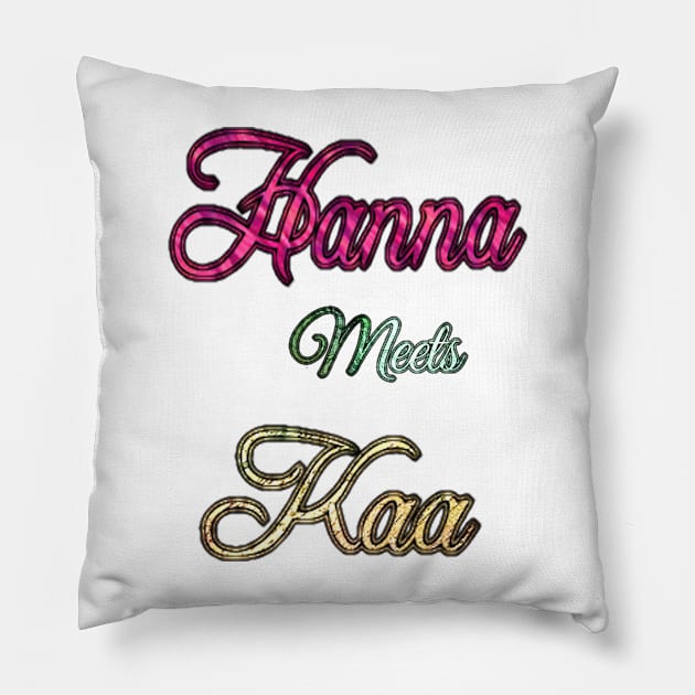 Hanna Meets Kaa title Pillow by FFSteF09