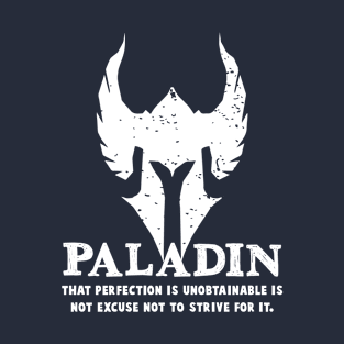 Funny Paladin Gamer D20 Dice Dungeon Dragons Gaming Gift T-Shirt