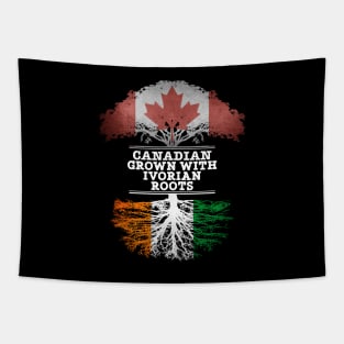 Canadian Grown With Ivorian Roots - Gift for Ivorian With Roots From Ivory Coast Tapestry