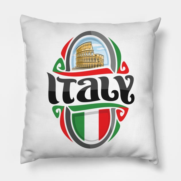 Italy Raised Me Italian Pillow by ProjectX23Red