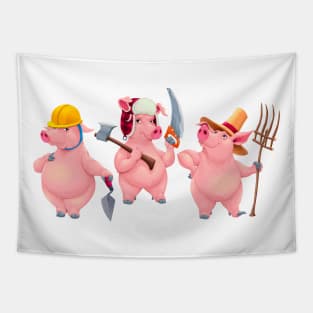 Three little pigs Tapestry