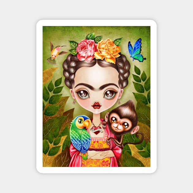 Frida Querida Magnet by sandygrafik