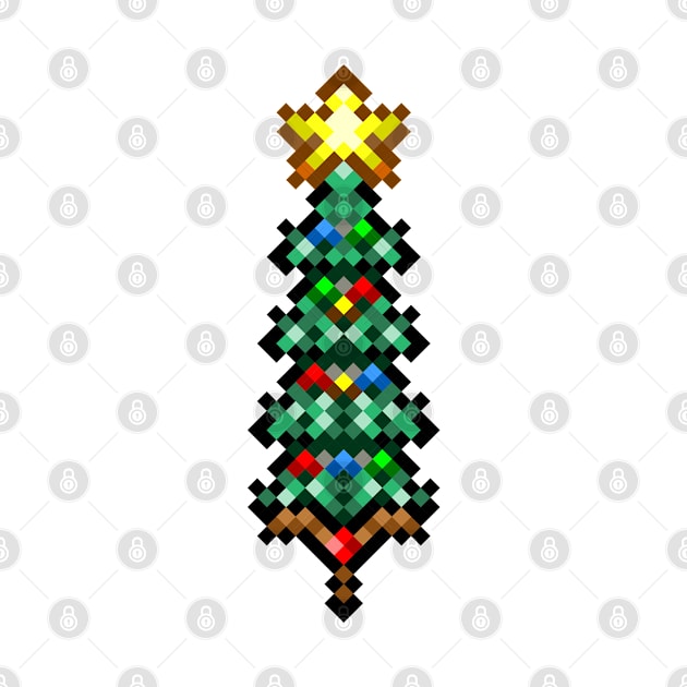 Retro 8 bit christmas tree by AdiDsgn