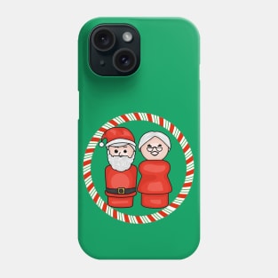 Little Santa and Mrs Claus Are In Love Phone Case