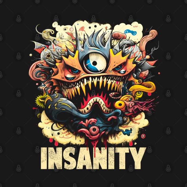 Insanity Monster Doodle by pixelmeplease