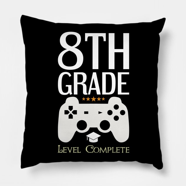 8th Grade Level Complete Pillow by Tesszero