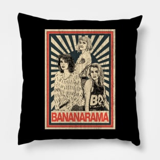 Vintage Poster Bananarama 80s Pillow