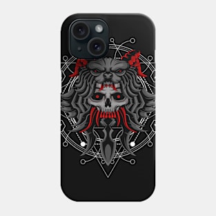 skull sacred geometry Phone Case