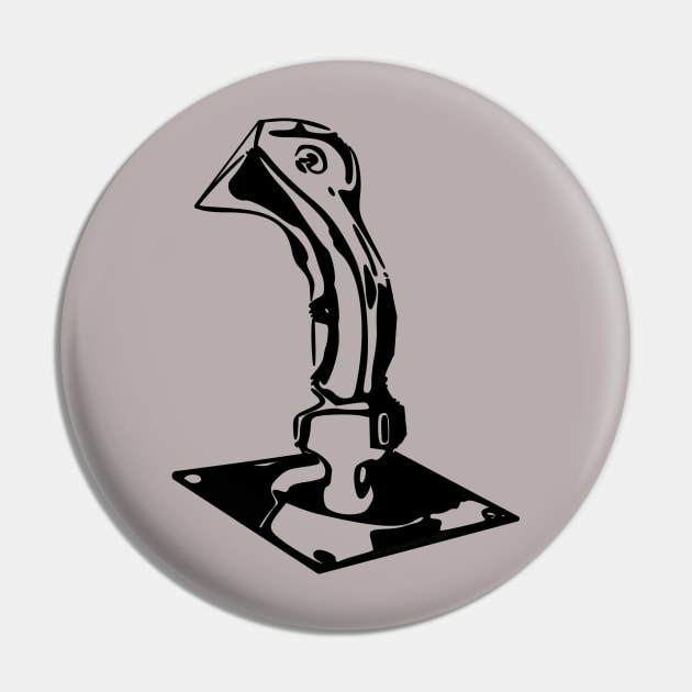 Futuristic Arcade Joystick Pin by arcadeheroes