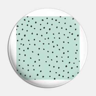 Pastel Green, Blue, Black Dot Print Pin