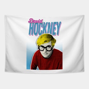 David Hockney Aesthetic 80s Style Design Tapestry