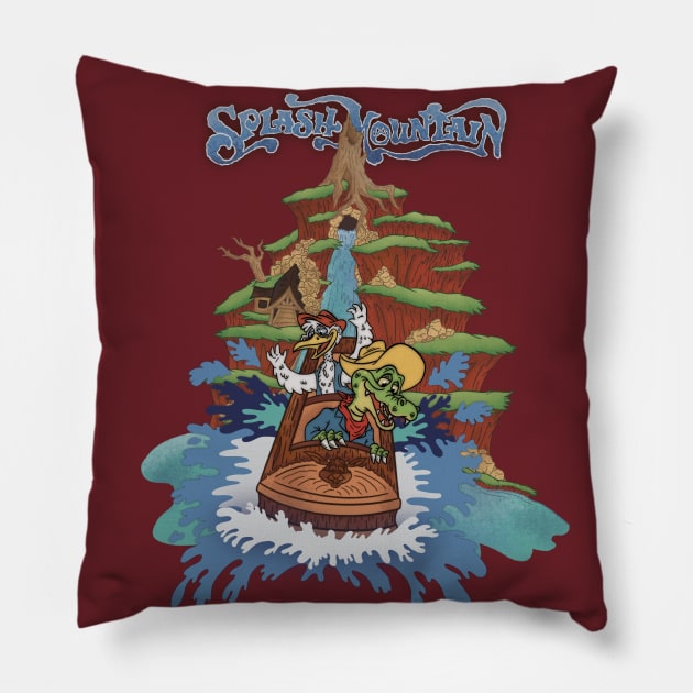 Splash Mountain SPLASH Pillow by Legend of Louis Design Co.