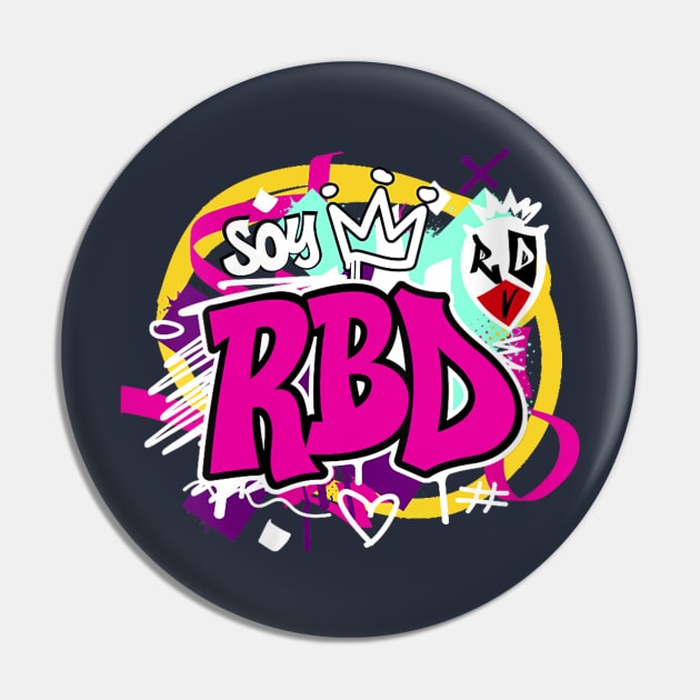 RBD Rebelde Tour 2023 Pink funny Pin by craftydoartist