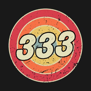 Angel Number 333 (Repeating Numbers) Retro Vintage T-Shirt