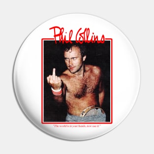 Iconic Phil Collins Pin