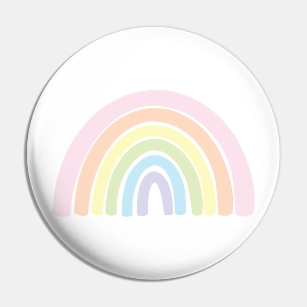 Pastel Rainbow Pin by snowshade