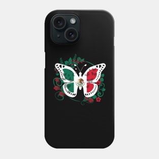 Mexican Flag Butterfly Mexican Womens Girls Cinco De Mayo Phone Case