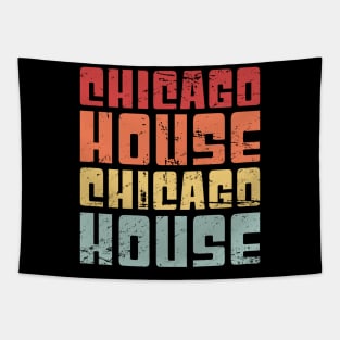 Retro Vintage Chicago House Electronic Music Gift Tapestry