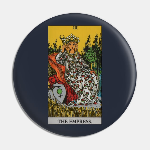 The Empress Tarot Card Pin by Star Scrunch