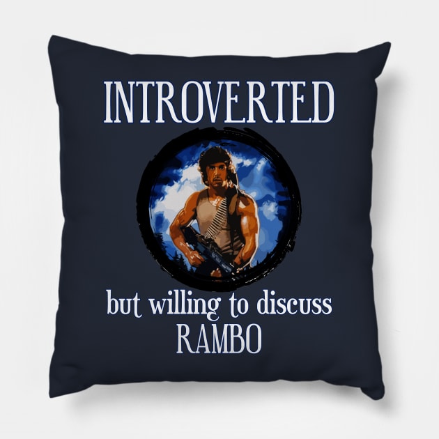RAMBO: INTROVERTED Pillow by INLE Designs