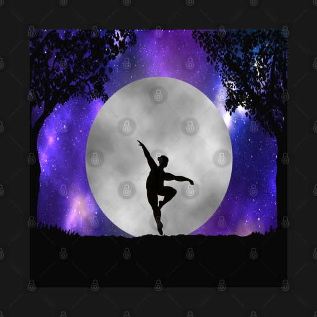 Plus size ballerina full moon galaxy by Kyttsy Krafts