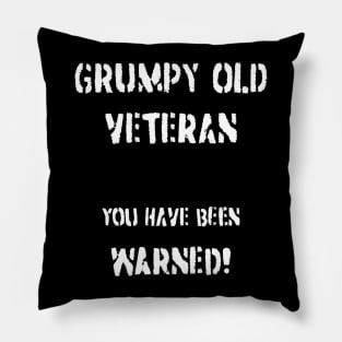 Grumpy Old Veteran Pillow