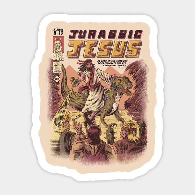 JURASSIC JESUS - Jesus - Sticker