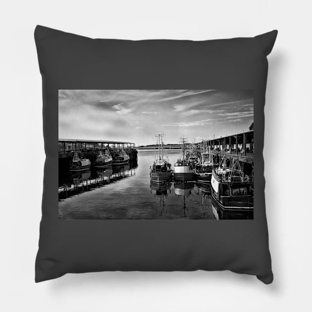 North Shields Fish Quay Pillow by Violaman