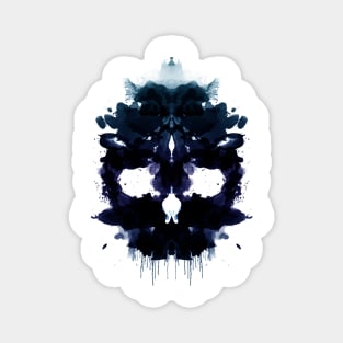 Rorschach Skull Magnet