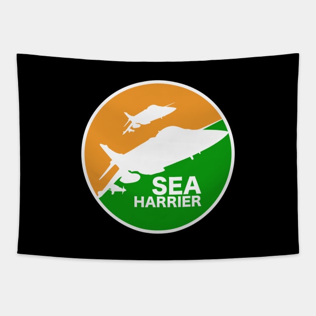 Indian Sea Harrier Tapestry by Firemission45