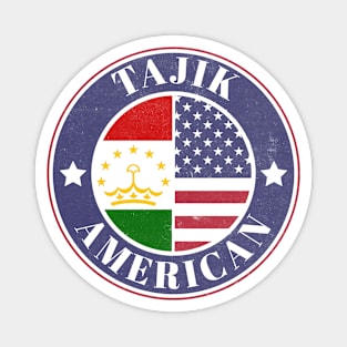 Proud Tajik-American Badge - Tajikistan Flag Magnet