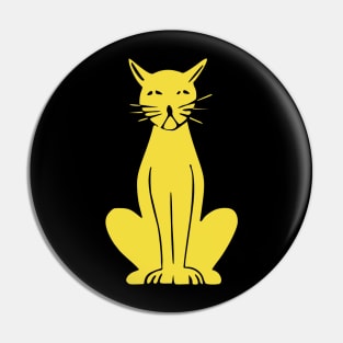 Yellow cat Pin