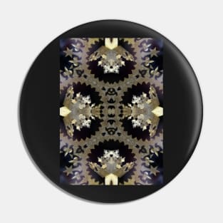 Pattern, golden crown of stars Pin