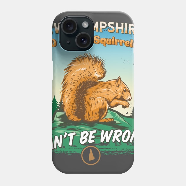 NEW HAMPSHIRE SQUIRREL Phone Case by mojokumanovo