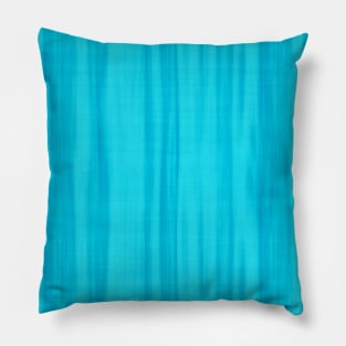 Flowy Bright Blue Wood Fabric Print Pattern Retro Mid Mod Vintage Pillow