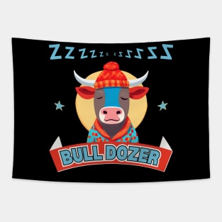 Bull Dozer Tapestry