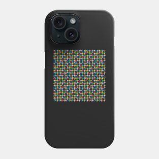 Dogtooth Rainbow Black Phone Case