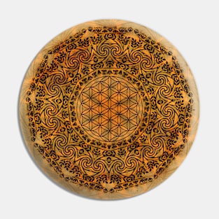 Pergamino Mandala Pin