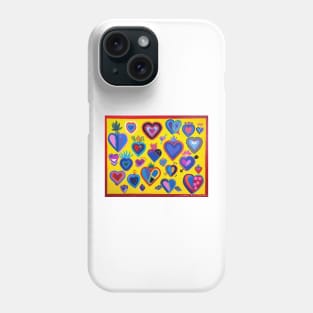 Corazones de Colores Phone Case